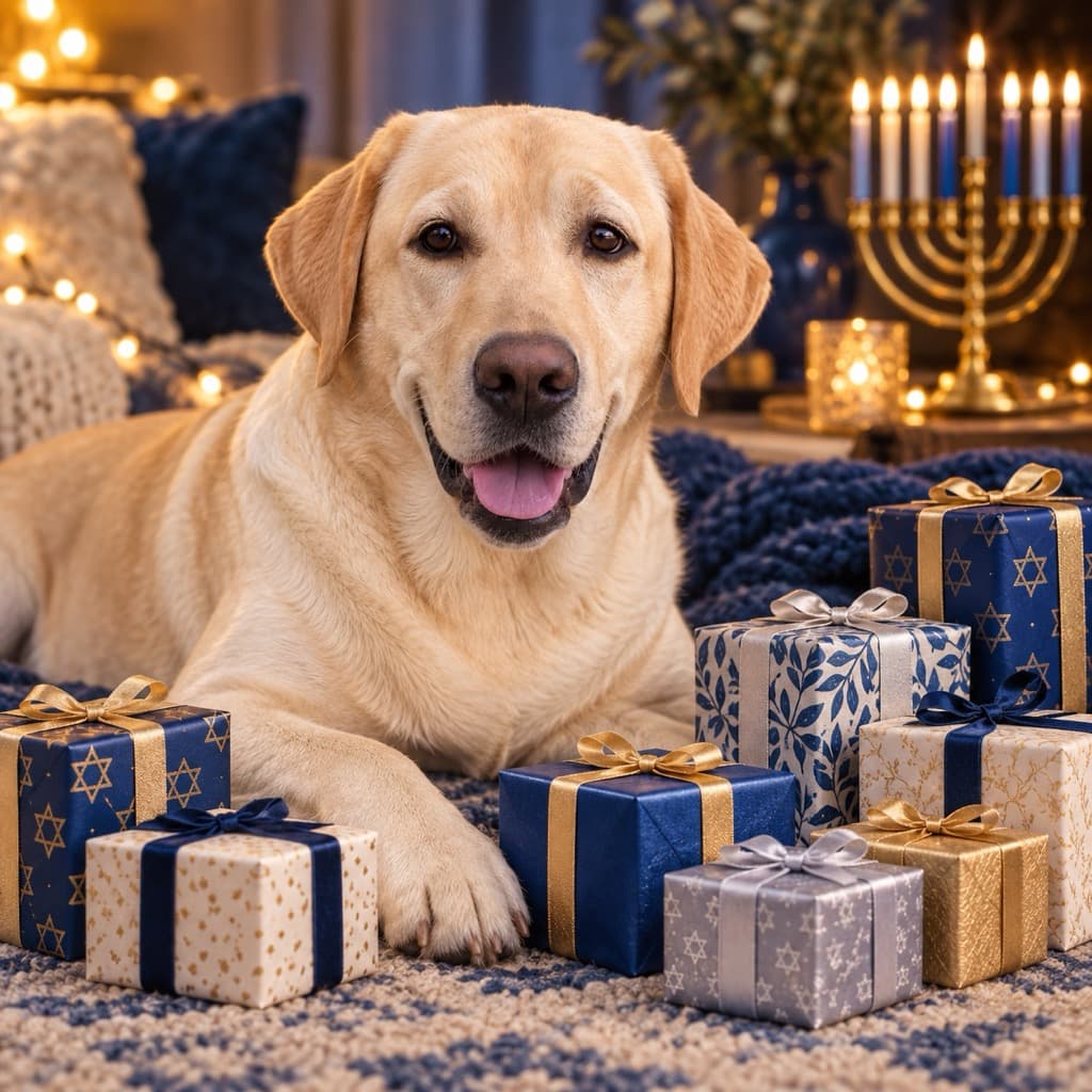 Eight Nights of Gifts pose option for Festival of Lights wall art