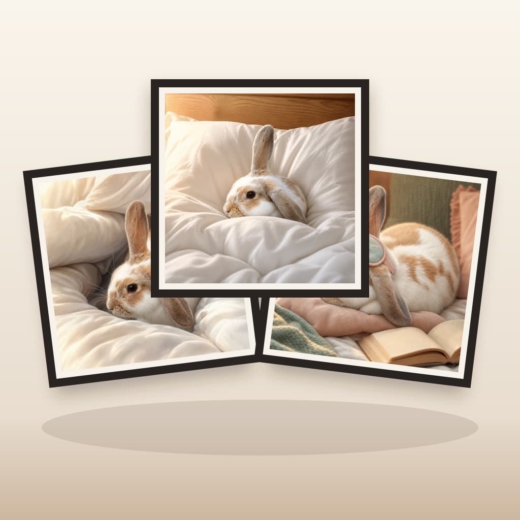 Three coordinated Sweet Dreams custom pet wall art panels