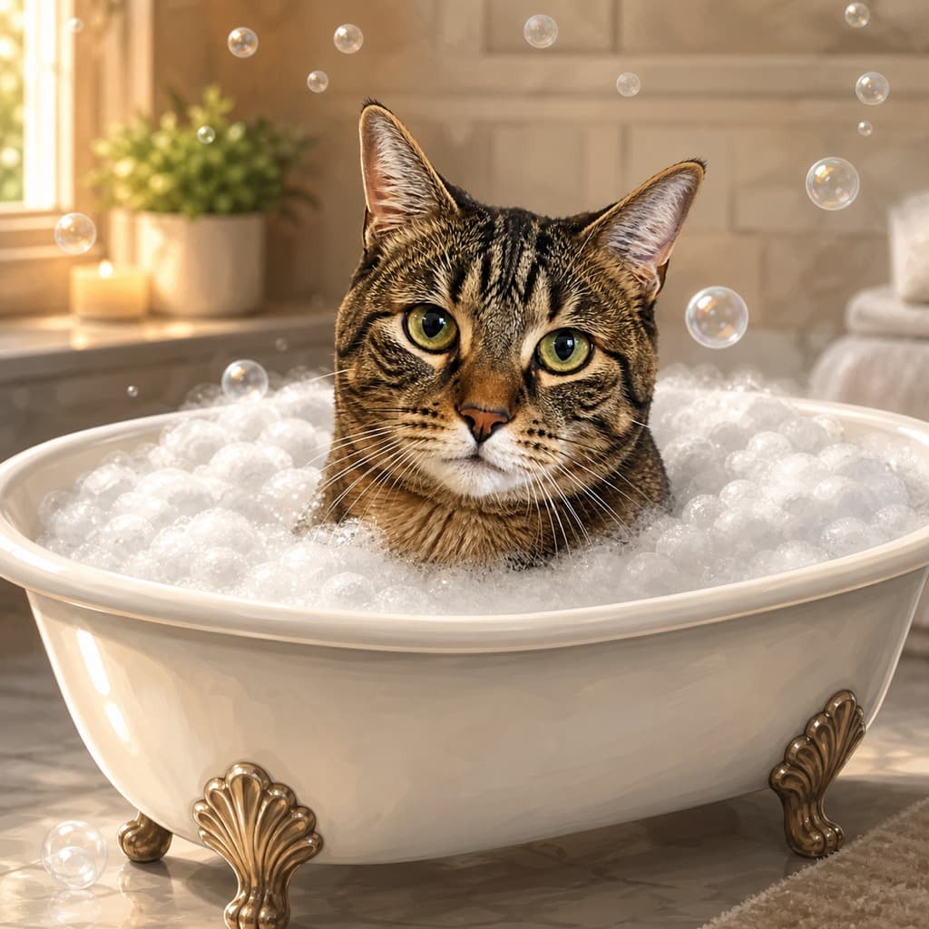 Bubble Suds panel example for Bath Time wall art set