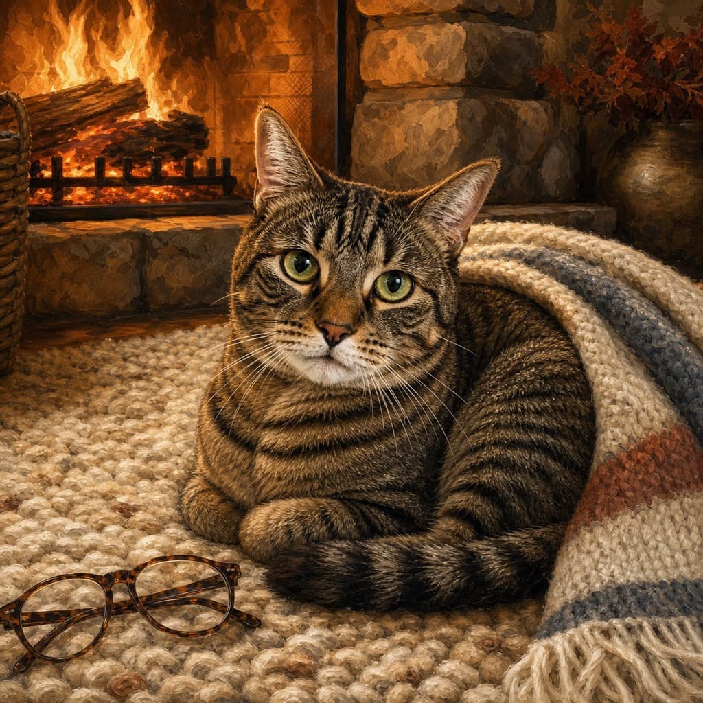 Book Club panel example for Cozy Evening wall art set