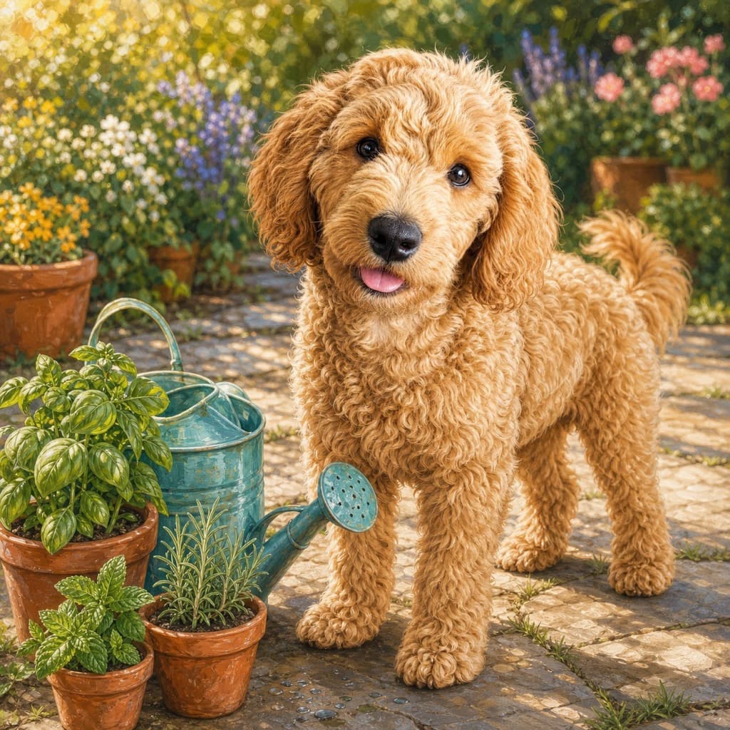 Watering Can pose option for Garden Party wall art