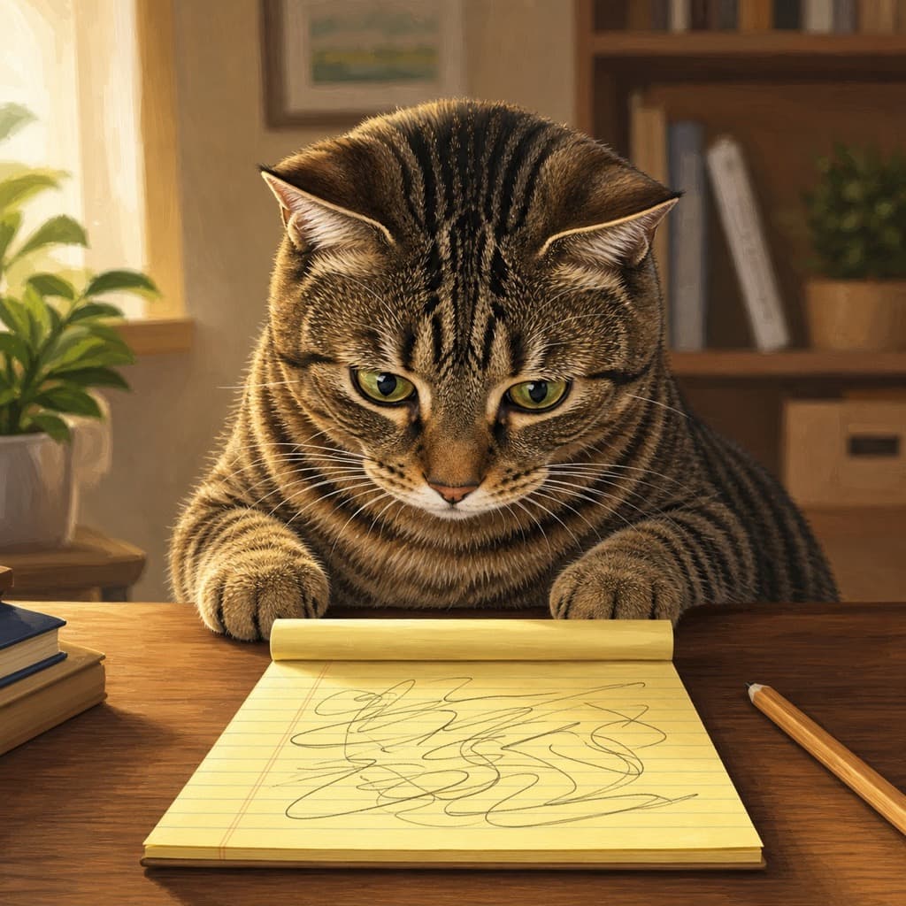 Cat as Deep Focus — Work From Home wall art panel 3