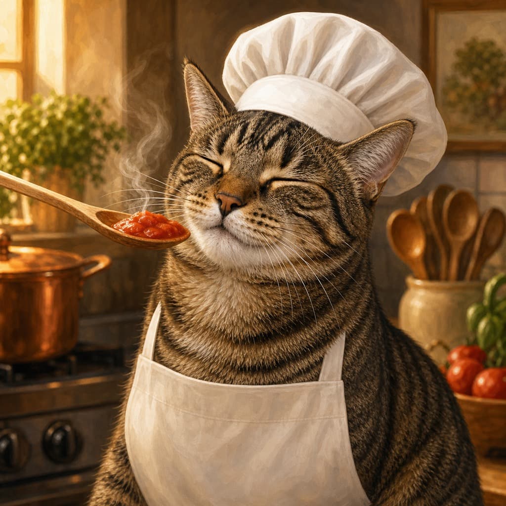 Cat as The Tasting — Sous Chef wall art panel 2