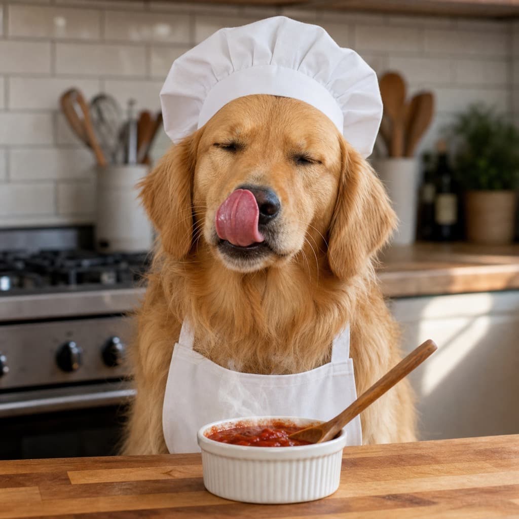 The Tasting pose option for Sous Chef wall art