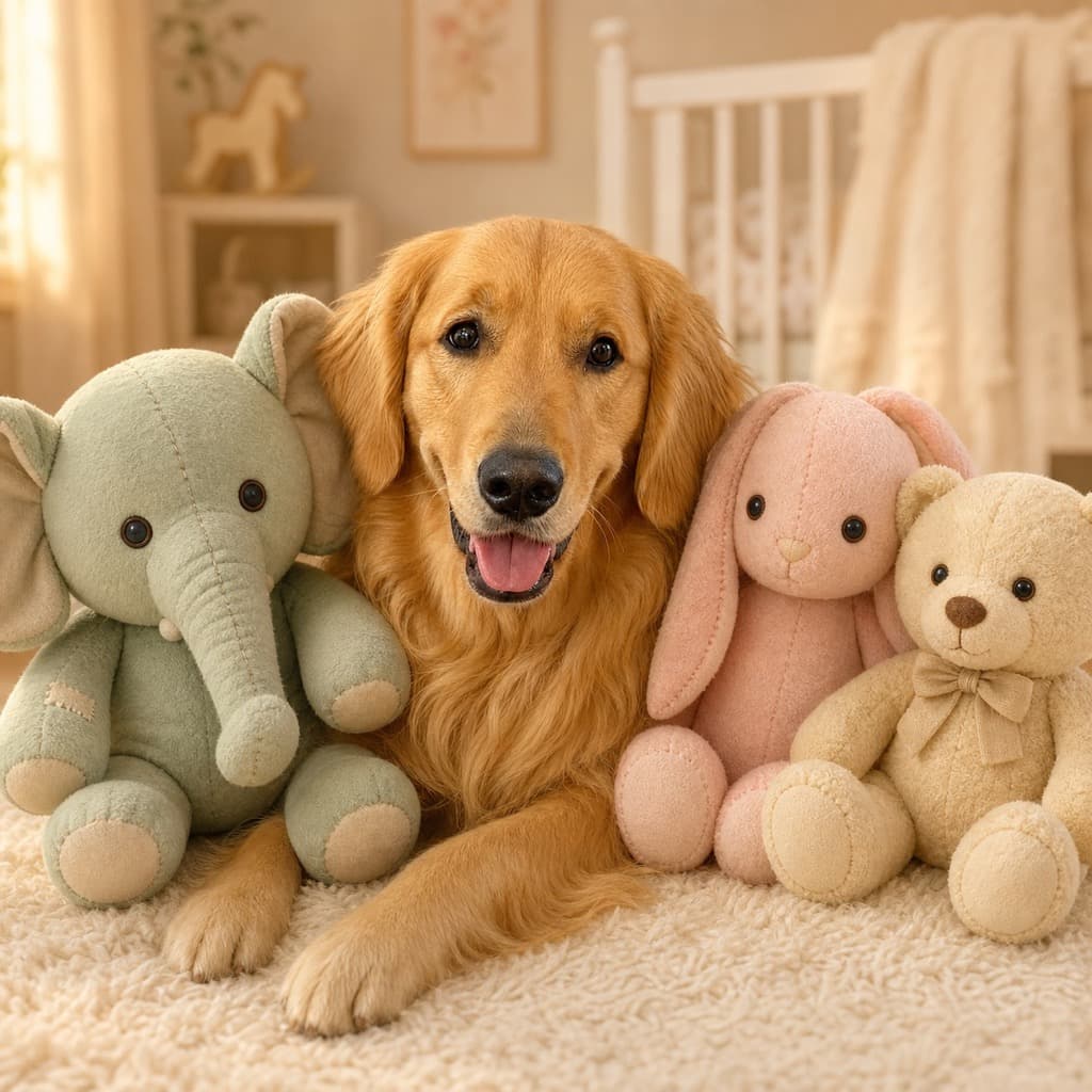 Stuffed Animal Pile pose option for Storybook wall art