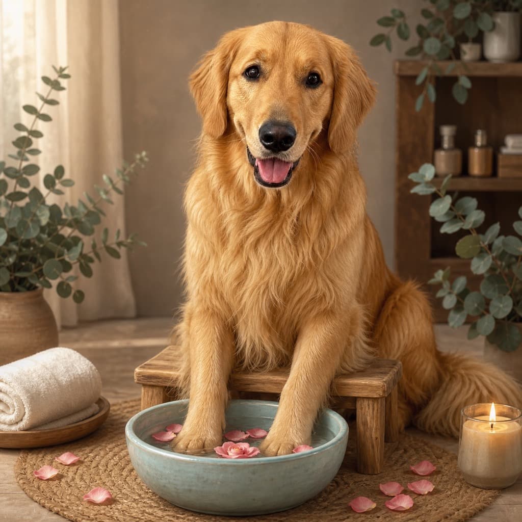 Pawdicure pose option for Spa Day wall art