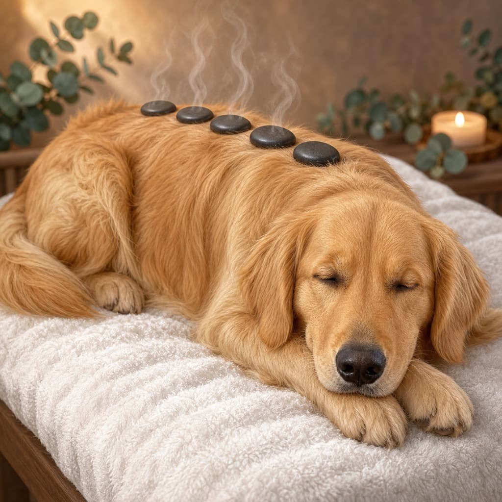 Hot Stone Bliss pose option for Spa Day wall art