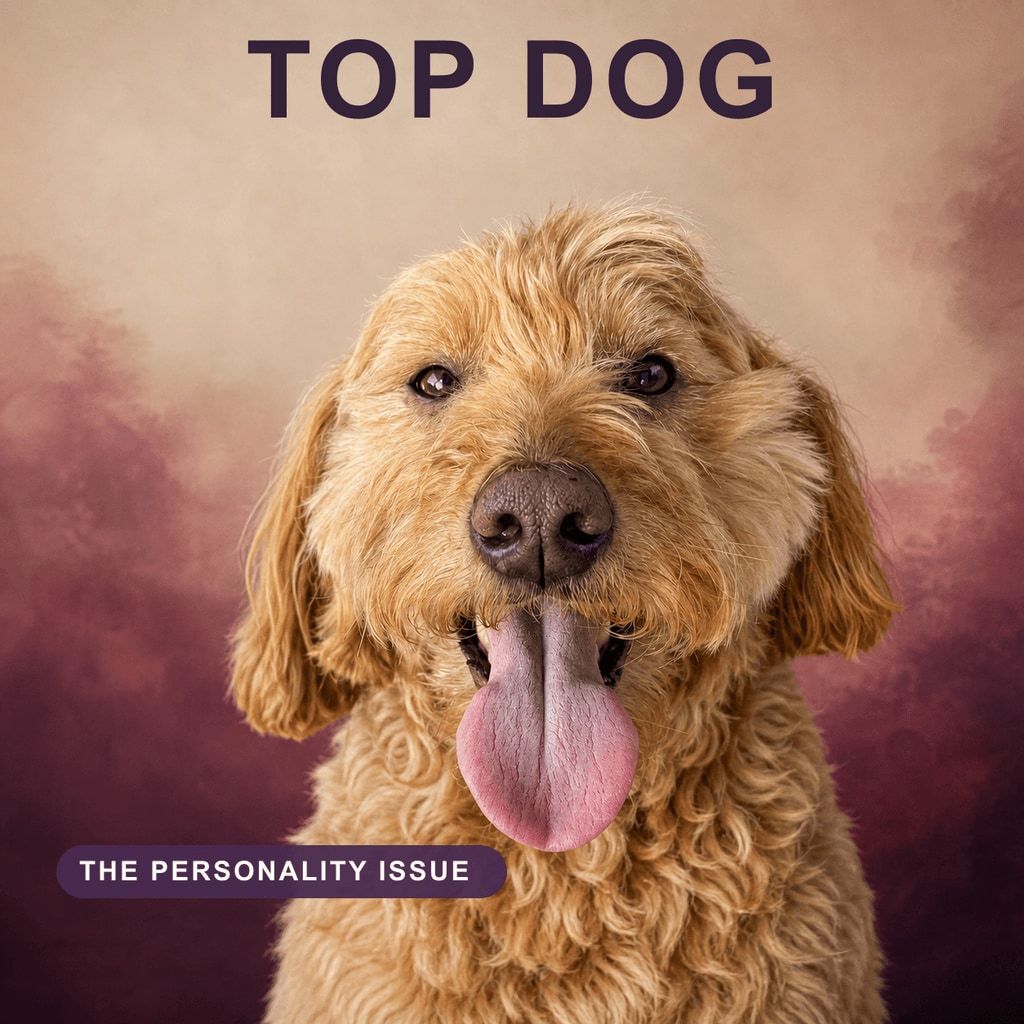 Magazine Cover pet portrait example 1