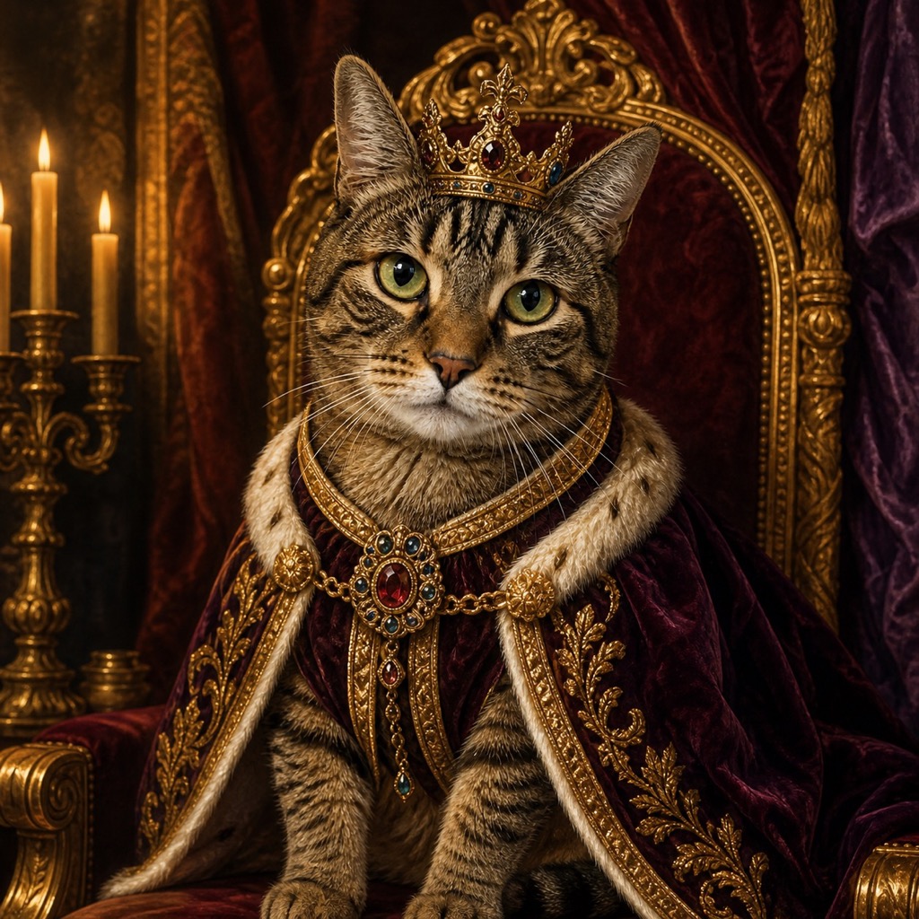Royal Portrait pet portrait example 2
