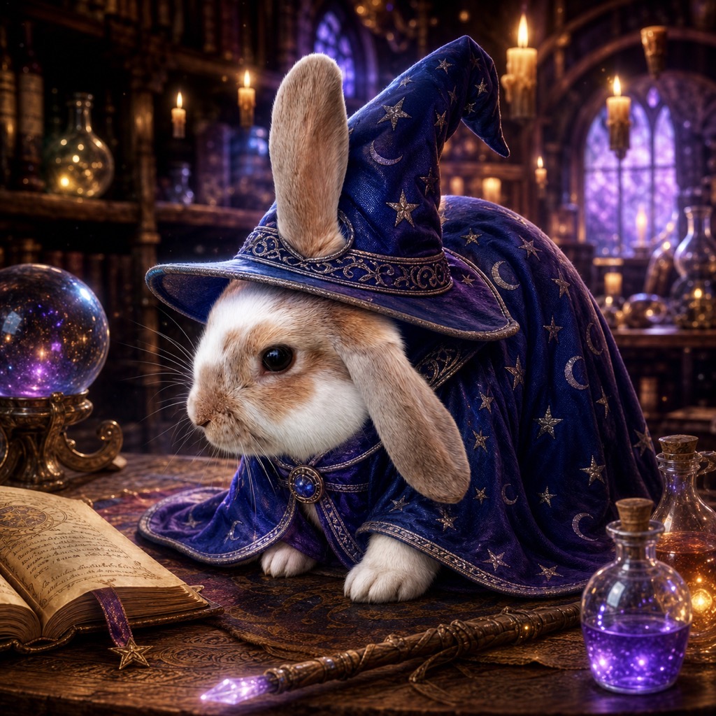 Wizard pet portrait example 3